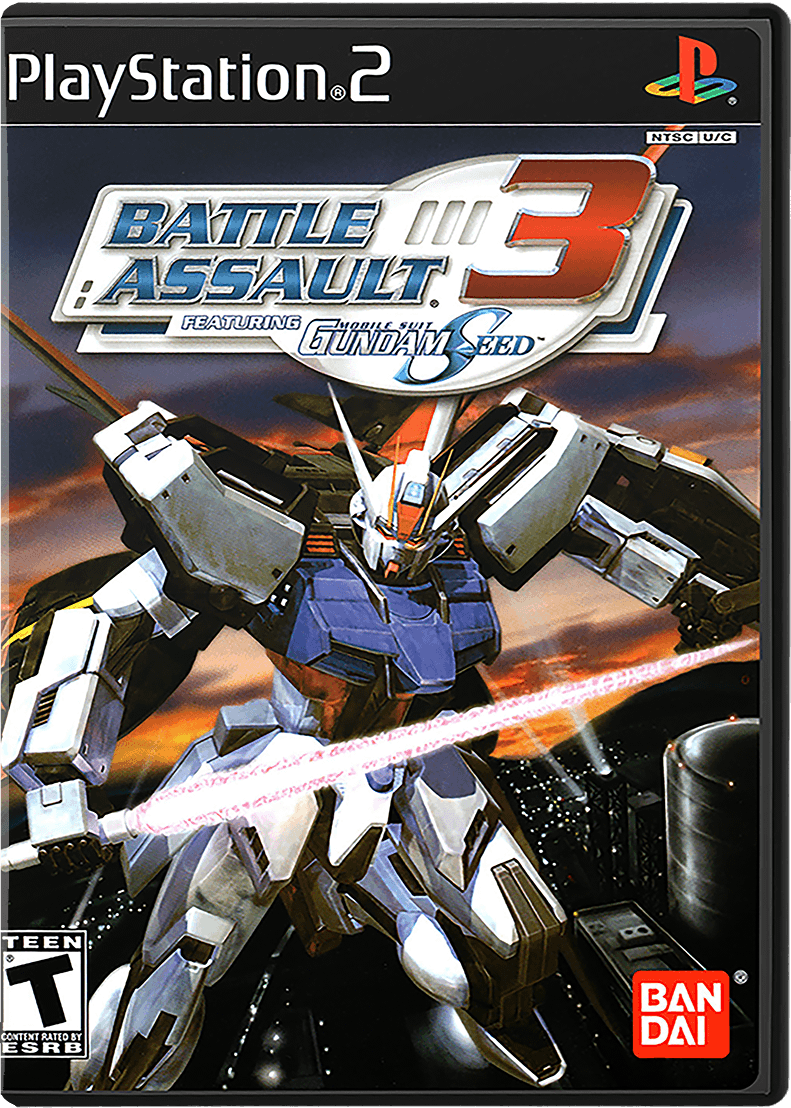 Battle Assault 3 Featuring Mobile Suit Gundam SEED box art for Playstation 2